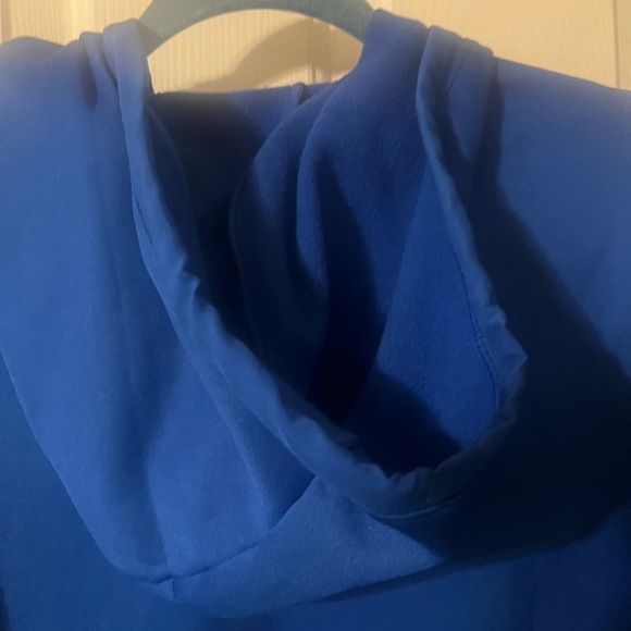 NWOT Adidas Athletic Women’s Royal Blue Hoodie with Gray Accents Size Medium - Picture 6 of 7